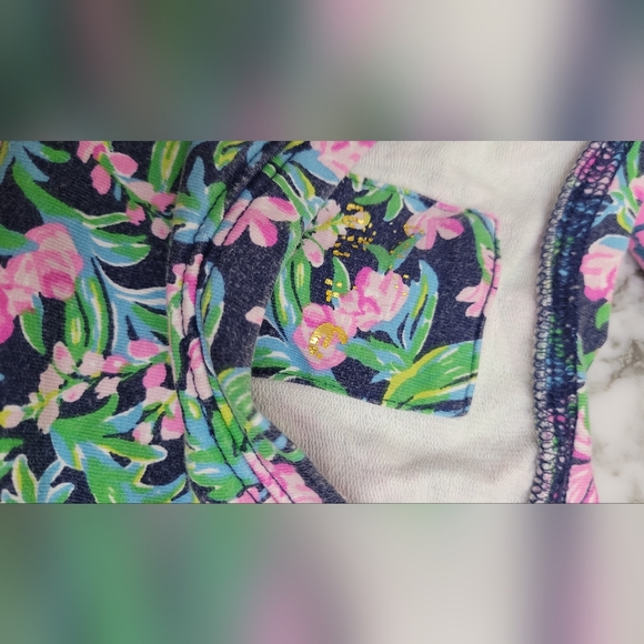 2 ! Lilly Pulitzer bundle Luxletic SPF 50. Blythe Sweatshirt sz S. Garden/tide - Picture 7 of 8